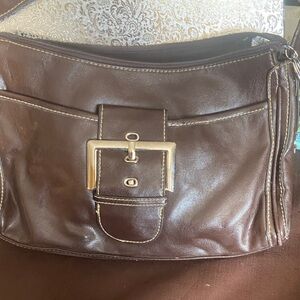 Elegant Brown Leather Women's Bag